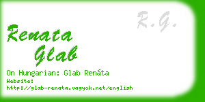 renata glab business card